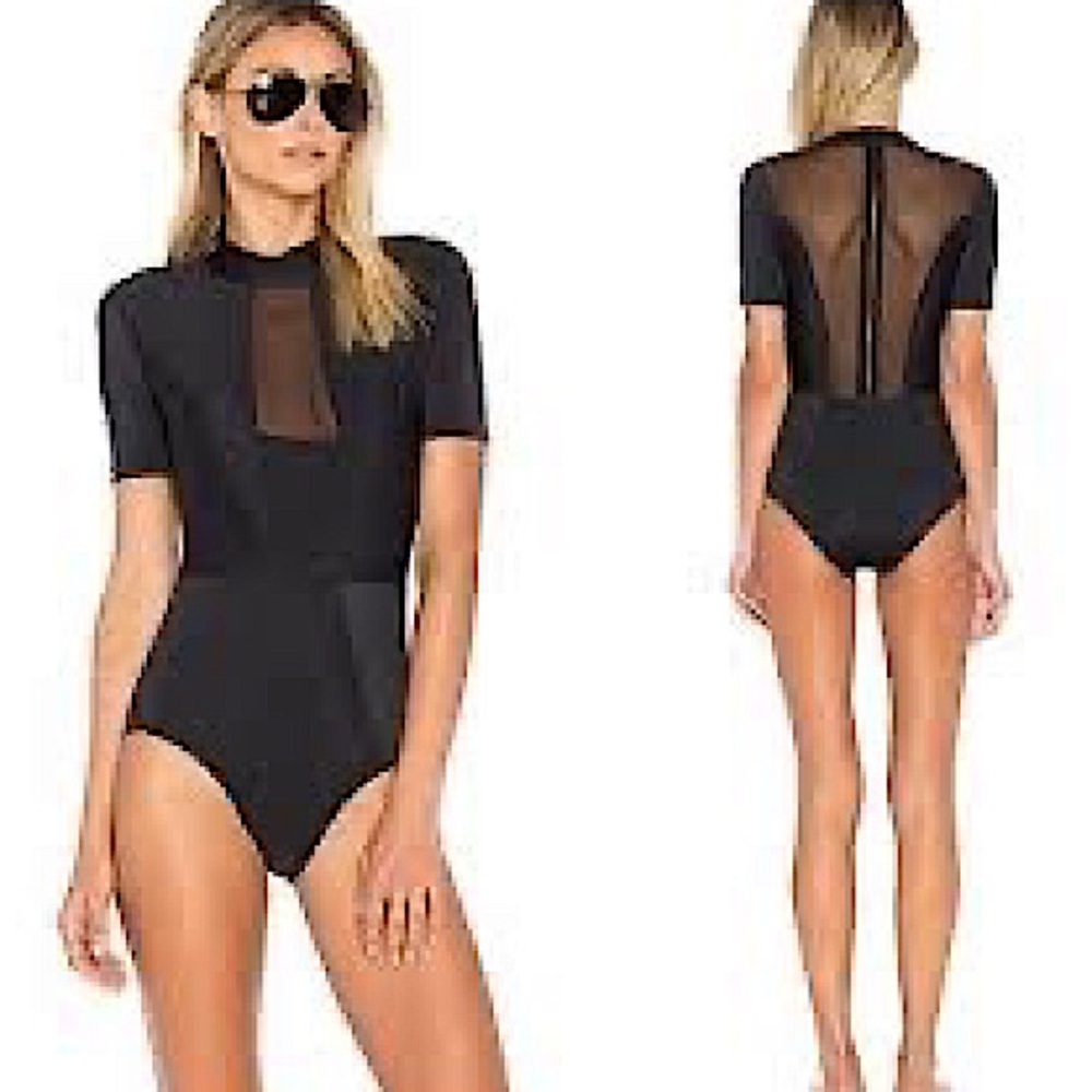 Chromat Women's Tidal II Short-Sleeve Wetsuit  Black